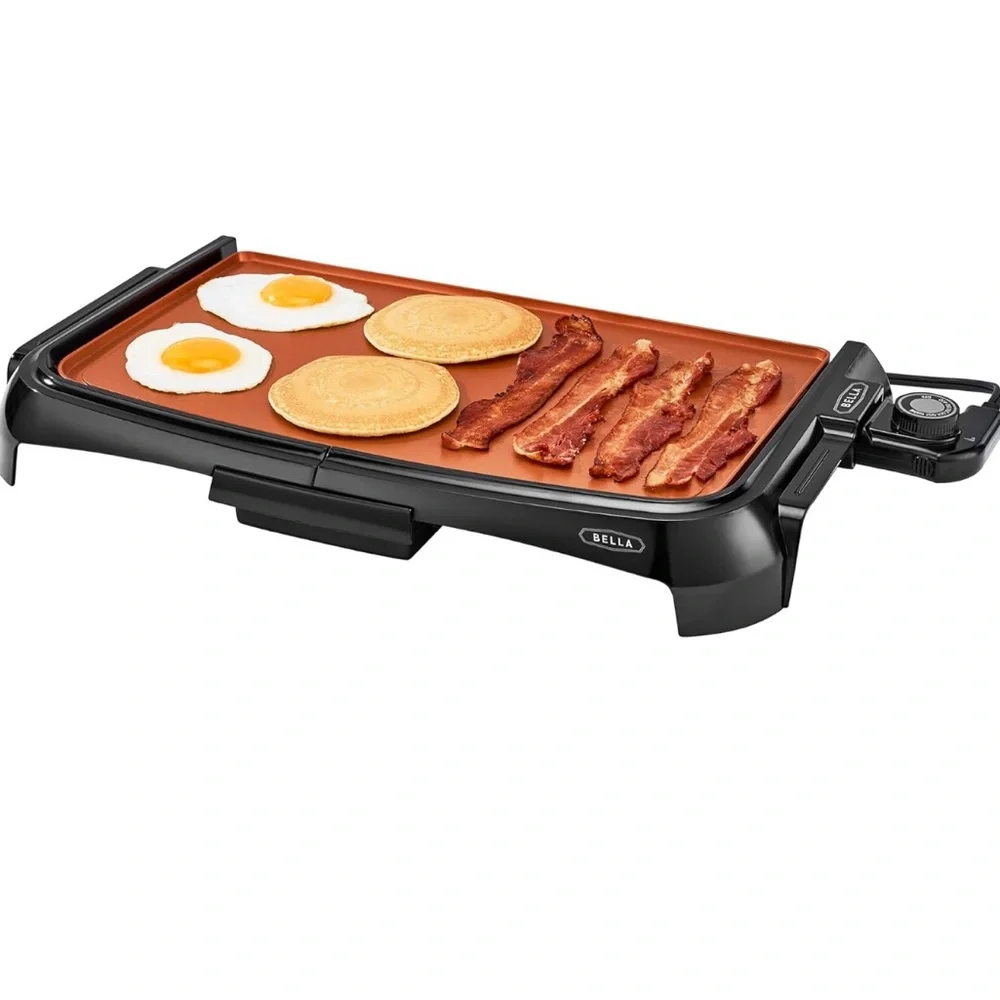 Bella Classic breakfast griddle set burgers turkey plug-in electric